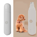 Pet Nail Polisher Dog Cat Small and Light multi-functional double grinding nail clipper(White)