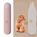Pet Nail Polisher Dog Cat Small and Light multi-functional double grinding nail clipper(Pink)
