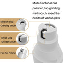 Pet Nail Polisher Dog Cat Small and Light multi-functional double grinding nail clipper(Pink)
