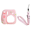 CAIUL Daisy Camera Silicone Case Protective Soft Case For FUJIFILM Instax Mini7+(Pink)