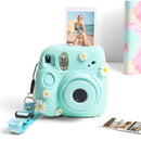 CAIUL Daisy Camera Silicone Case Protective Soft Case For FUJIFILM Instax Mini7+(Blue)