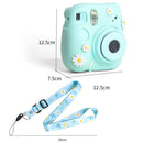 CAIUL Daisy Camera Silicone Case Protective Soft Case For FUJIFILM Instax Mini7+(Purple)