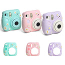CAIUL Daisy Camera Silicone Case Protective Soft Case For FUJIFILM Instax Mini7+(Purple)