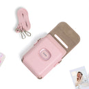 CAIUL Printer Protective Case PU Leather Case For Instax Mini Link2(Pink)