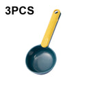 3 PCS JM023 Kitchen Home Scooped Rice Spoon Simple Large Capacity Scoop Spoon(Blue Yellow)