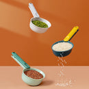 3 PCS JM023 Kitchen Home Scooped Rice Spoon Simple Large Capacity Scoop Spoon(Green)