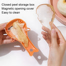 YJ001 Fruit Peeler With Box Whale Shape Storage Peeler(White)