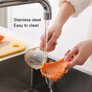 YJ001 Fruit Peeler With Box Whale Shape Storage Peeler(Orange)