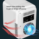 4L 45W Home Car Dual Purpose Refrigerator With Touch Light Makeup Mirror,CN Plug(White)