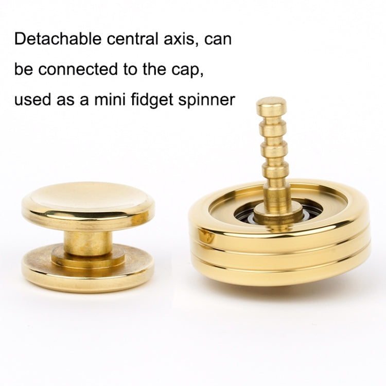 N2 Polished Metal Running Fidget Spinner Decompression Toys, Style: Brass