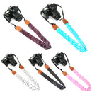 Multi-color Shoulder Neck Strap SLR Retro Camera Shoulder Strap(Black)
