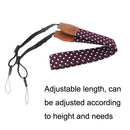 Multi-color Shoulder Neck Strap SLR Retro Camera Shoulder Strap(White)