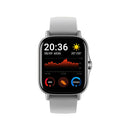 S12 Smart Watch Heart Rate Weather Blood Pressure Meter Movement Bracelet(Silver Gray With Call)