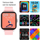 S12 Smart Watch Heart Rate Weather Blood Pressure Meter Movement Bracelet(Pink With Call)