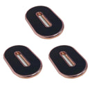 3PCS Q10 Car Dashboard Magnetic Suction Mini Mobile Phone Holder(Gold)
