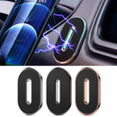 3PCS Q10 Car Dashboard Magnetic Suction Mini Mobile Phone Holder(Black)