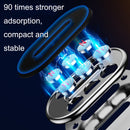 3PCS Q10 Car Dashboard Magnetic Suction Mini Mobile Phone Holder(Silver)