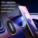 3PCS Q10 Car Dashboard Magnetic Suction Mini Mobile Phone Holder(Silver)