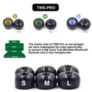 6 PCS Memory Foam Earplugs For TWS Jabra Elite 65T Sony WF-1000XM3 Real Wireless Headset Large