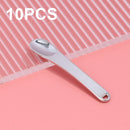 10 PCS Zinc Alloy Cosmetics Spoons Cream Split Spoon(Silver)