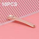 10 PCS Zinc Alloy Cosmetics Spoons Cream Split Spoon(Rose Gold)