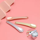 10 PCS Zinc Alloy Cosmetics Spoons Cream Split Spoon(Gold)