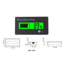 L6133 LCD Electric Motorcycle Power Display, Style: Button Front White Backlight