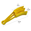 5 PCS AQ-CS01 Multifunctional Car Beauty Tool Brush Air Outlet Cleaning Brush(Yellow)