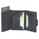 FY2108 Tracker Wallet Metal Card Holder for AirTag, Style: Retro (Black)