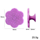 Flower-shaped Soft Hair Silicone Face Wash Brush Baby Shampoo Brush(Red)