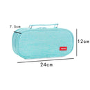 Large Capacity Multi-layer Portable Stationery Bag Canvas Pen Bag(Pink)