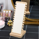 Simple Solid Wood Necklace Display Stand Jewelry Props Necklace Hanger(White Skin)