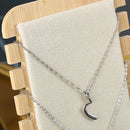 Simple Solid Wood Necklace Display Stand Jewelry Props Necklace Hanger(White Skin)