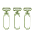 3PCS Sensitive Leg and Armpit Shaver Macro Blade Gentle Shaving Tool(Matcha Green)