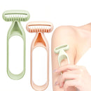 3PCS Sensitive Leg and Armpit Shaver Macro Blade Gentle Shaving Tool(Matcha Green)