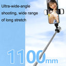 Retractable Bluetooth Selfie Stick Mobile Phone Live Broadcast Tripod Stand, Style: Single Light (White)