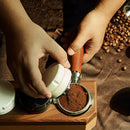Coffee Grinder Alloy Powder Dispenser Set, Size: A2 58mm 3 Leaf (Black)