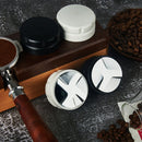 Coffee Grinder Alloy Powder Dispenser Set, Size: 53mm 3 Leaf (White)