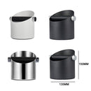 Coffee Waste Bin Milk Tea Residue Recycling Powder Box, Color: Black (45 Steel)