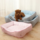 Summer Cold Feeling Dog Cat Kennel Ice Silk Cool Den,Size: M(Pink)