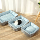 Summer Cold Feeling Dog Cat Kennel Ice Silk Cool Den,Size: S(Pink)