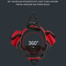 Distributed Load Soft Reflective Pet Chest Strap, Size: L(Black)
