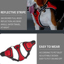 Distributed Load Soft Reflective Pet Chest Strap, Size: L(Black)