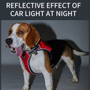 Distributed Load Soft Reflective Pet Chest Strap, Size: XL(Rose Red)