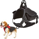 Distributed Load Soft Reflective Pet Chest Strap, Size: XL(Black)
