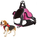 Distributed Load Soft Reflective Pet Chest Strap, Size: XL(Rose Red)