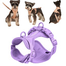 Pet PVC Strap Macaron Color Dog Chest Strap, Size: XS(Purple)