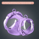 Pet PVC Strap Macaron Color Dog Chest Strap, Size: L(Yellow)