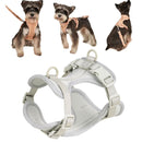 Pet PVC Strap Macaron Color Dog Chest Strap, Size: S(Gray)