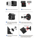 Plastic Protective Case Cover Bracket For WYZE CAM V3(Black)